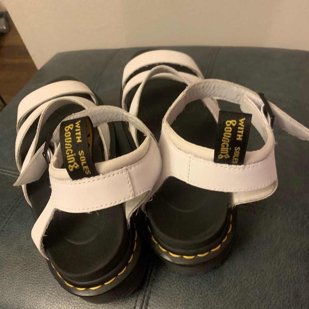Dr. Martens White Blaire Sandals - Picture 8 of 14
